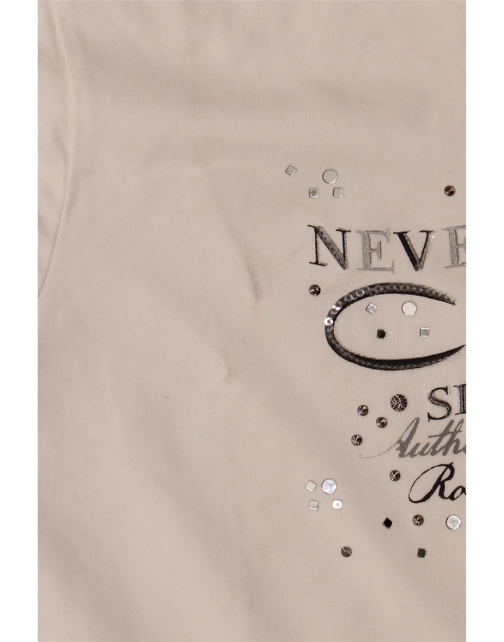 CHAMPION Jachetă de trening grafică Easy Fit pentru femei UK 16 Large White