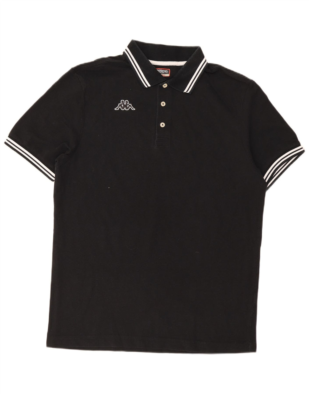 Cămașă polo pentru bărbați Kappa cu dungi negre mari