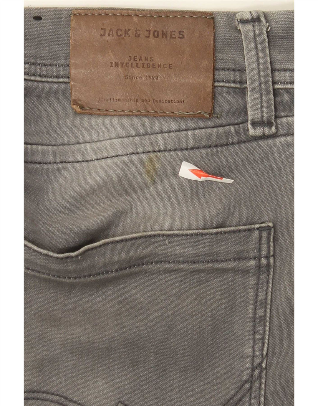 Blugi slim pentru bărbați Jack & Jones W29 L32 bumbac gri