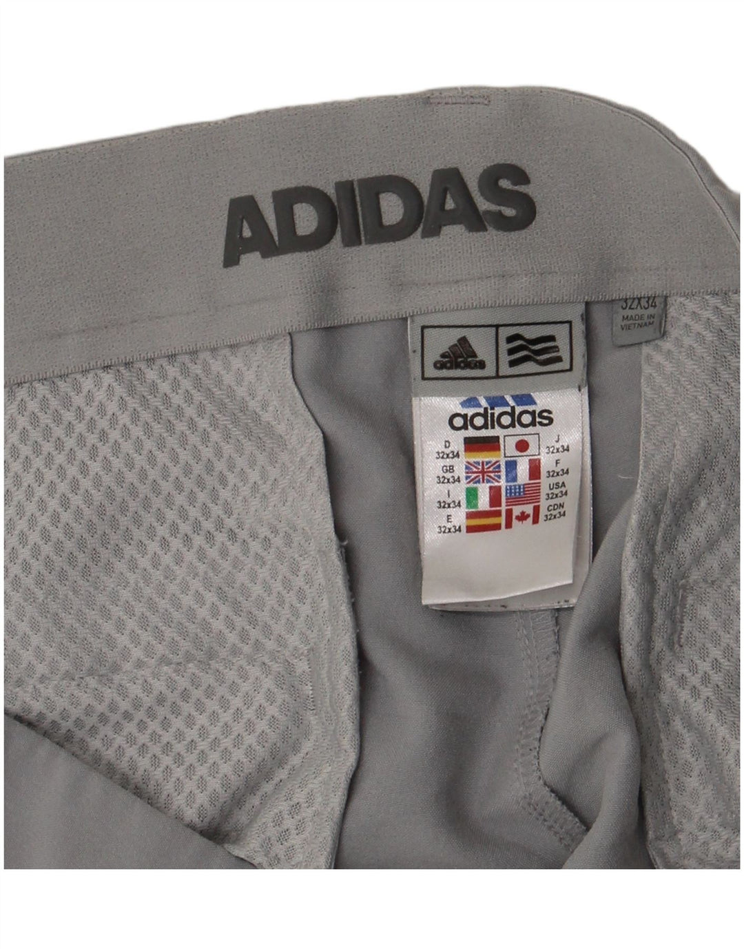Pantaloni chino slim pentru femei Adidas W32 L34 poliester gri
