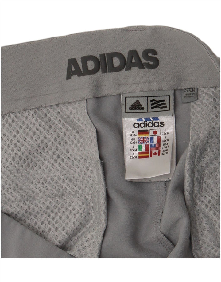 Pantaloni chino slim pentru femei Adidas W32 L34 poliester gri