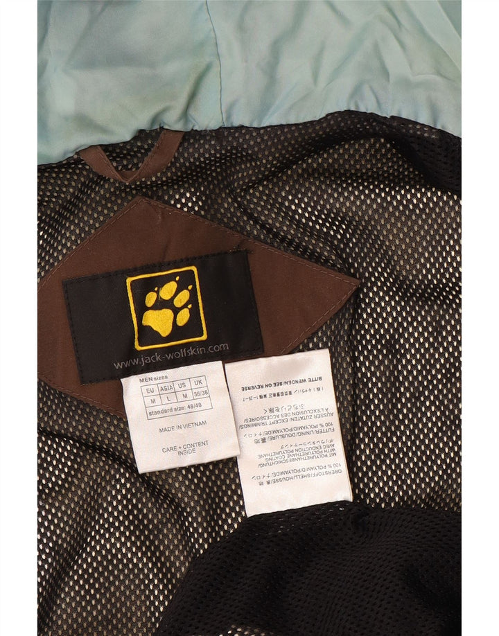 Jack Wolfskin Jachetă de ploaie cu glugă pentru bărbați UK 36/38 Maro mediu Poliamidă