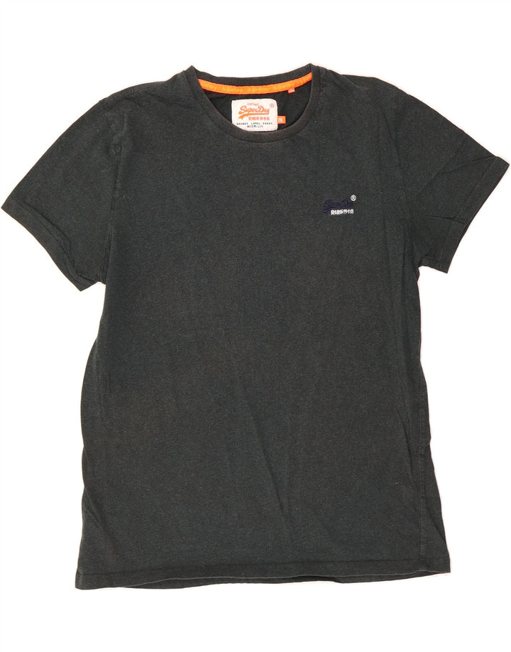 SUPERDRY Mens T-Shirt Top 2XL Grey Cotton Vintage Superdry and Second-Hand Superdry from Messina Hembry 