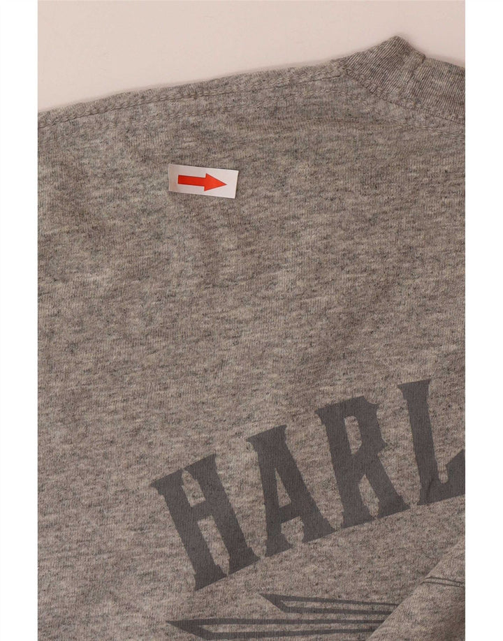 Tricou grafic Harley Davidson pentru bărbați Top XL bumbac gri