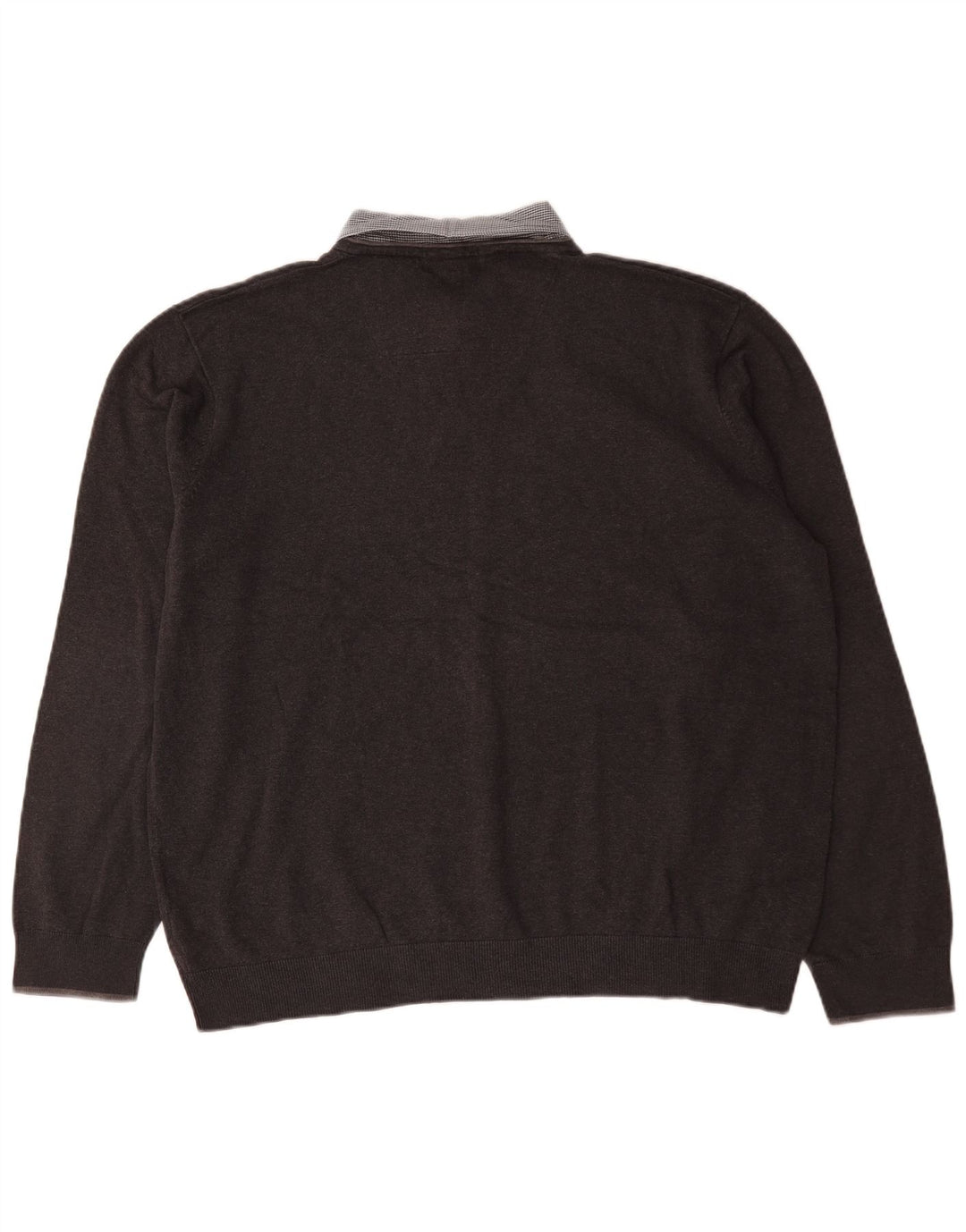 Pulover cu decolteu în V Marks & Spencer pentru bărbați, bumbac maro 2XL