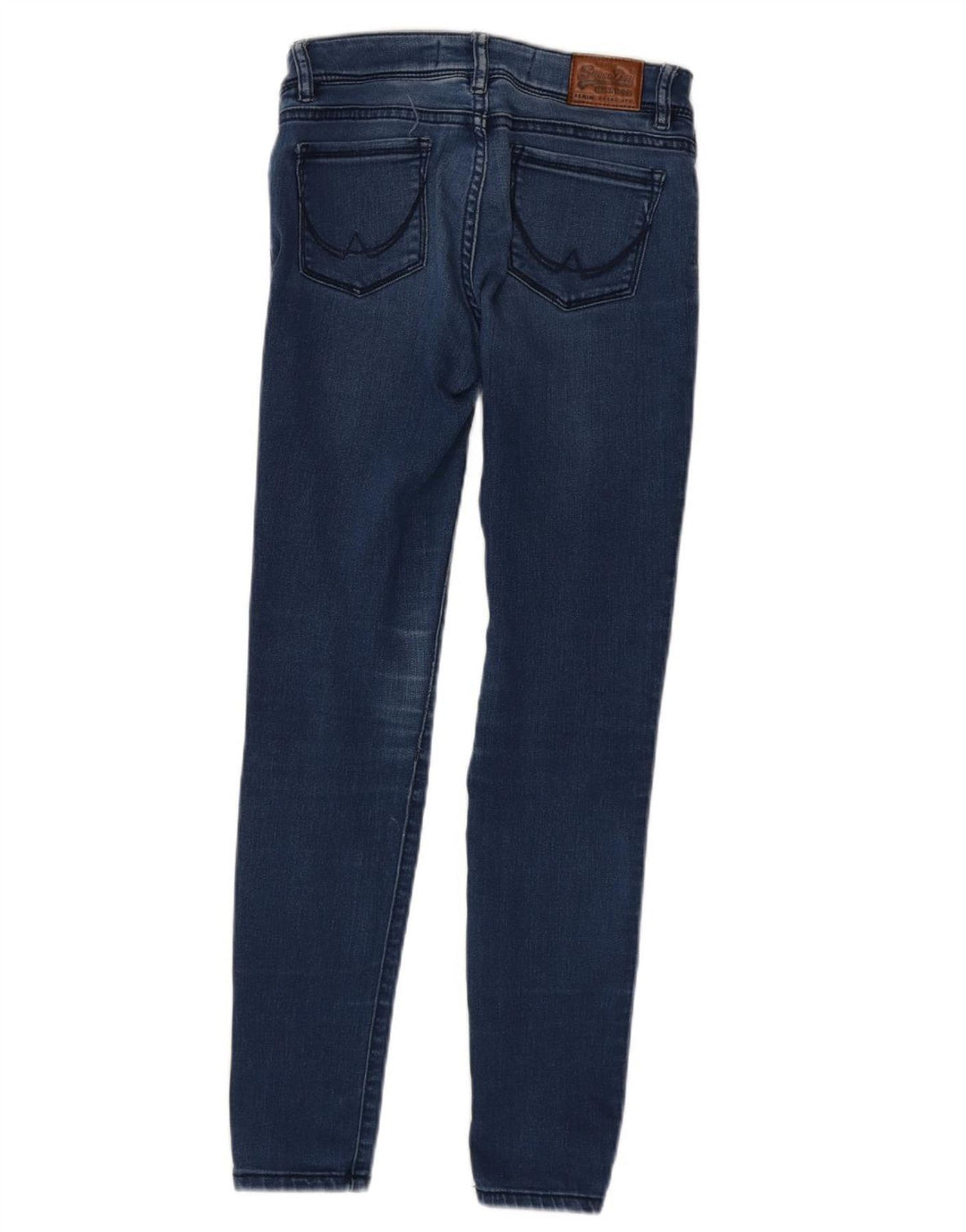 SUPERDRY Womens Jegging Jeans W26 L30 Blue Cotton
