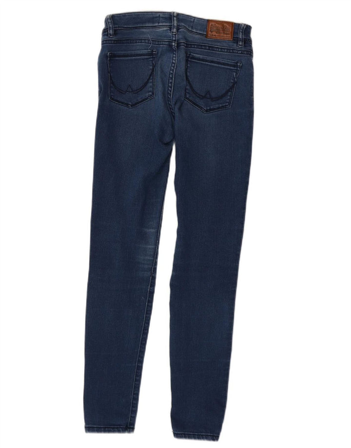 SUPERDRY Womens Jegging Jeans W26 L30 Blue Cotton