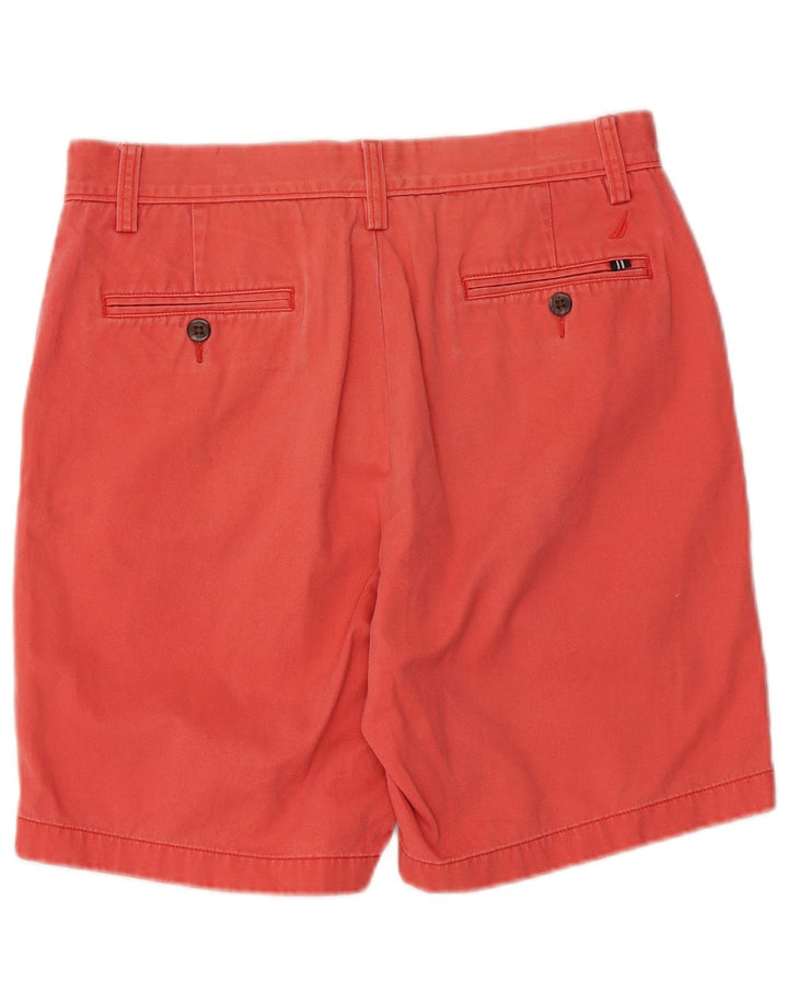 Pantaloni scurți chino pentru bărbați Nautica W30 bumbac roșu mediu