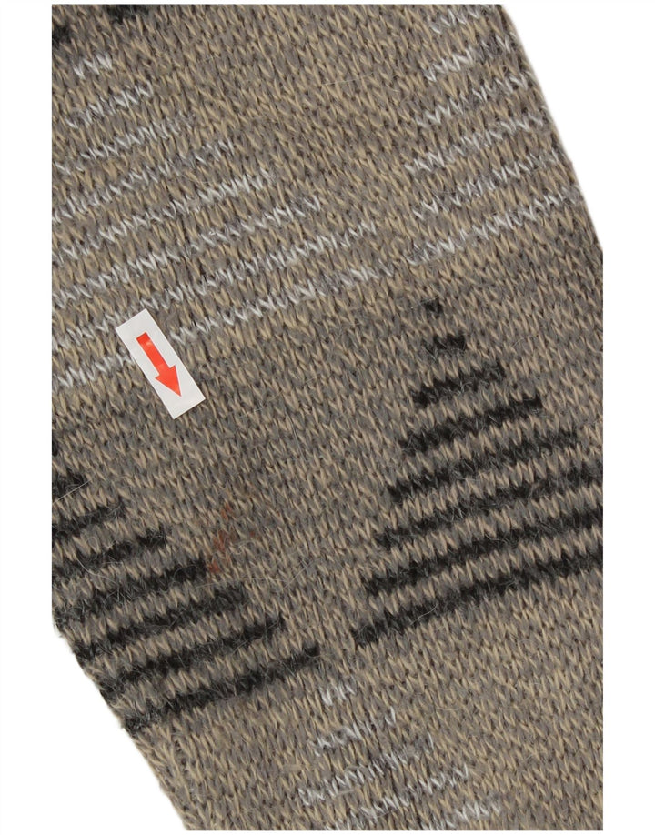 Pulover cardigan pentru bărbați Rinaldi, lână geometrică, gri mare