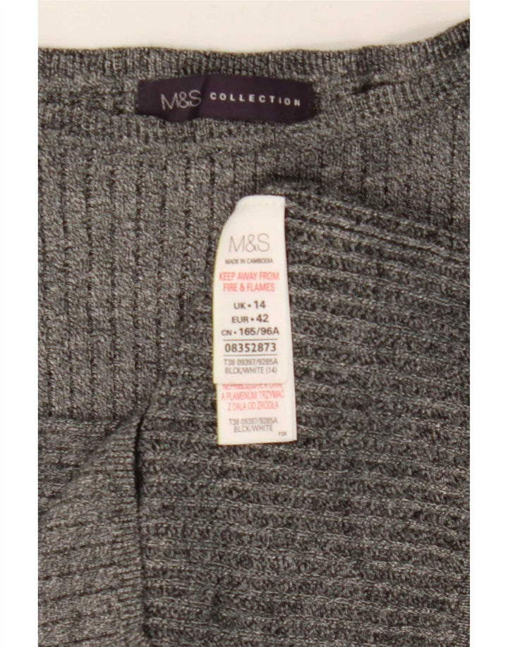 Bluză pentru femei Marks & Spencer UK 14 Medium Gri Viscose