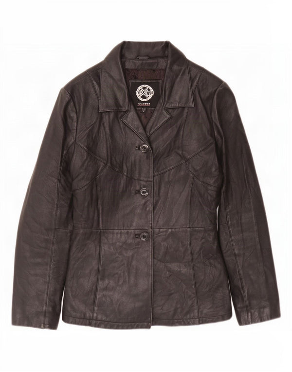 Jachetă de piele Wilsons pentru femei UK 10 Small Black