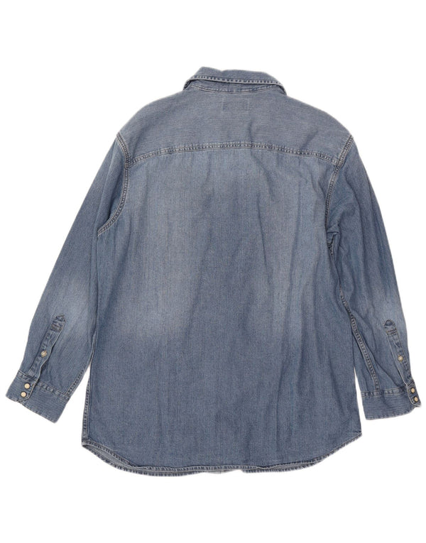 Cămașă din blugi pentru bărbați JACK & JONES, bumbac albastru XL