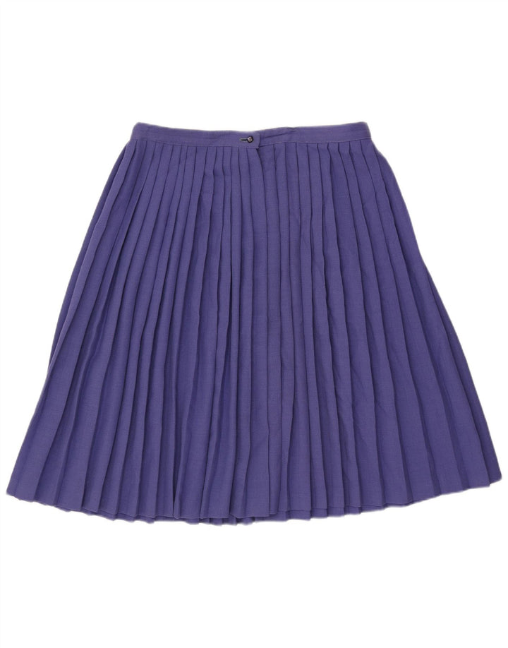Fusta plisată Vintage pentru femei W32 Violet mare