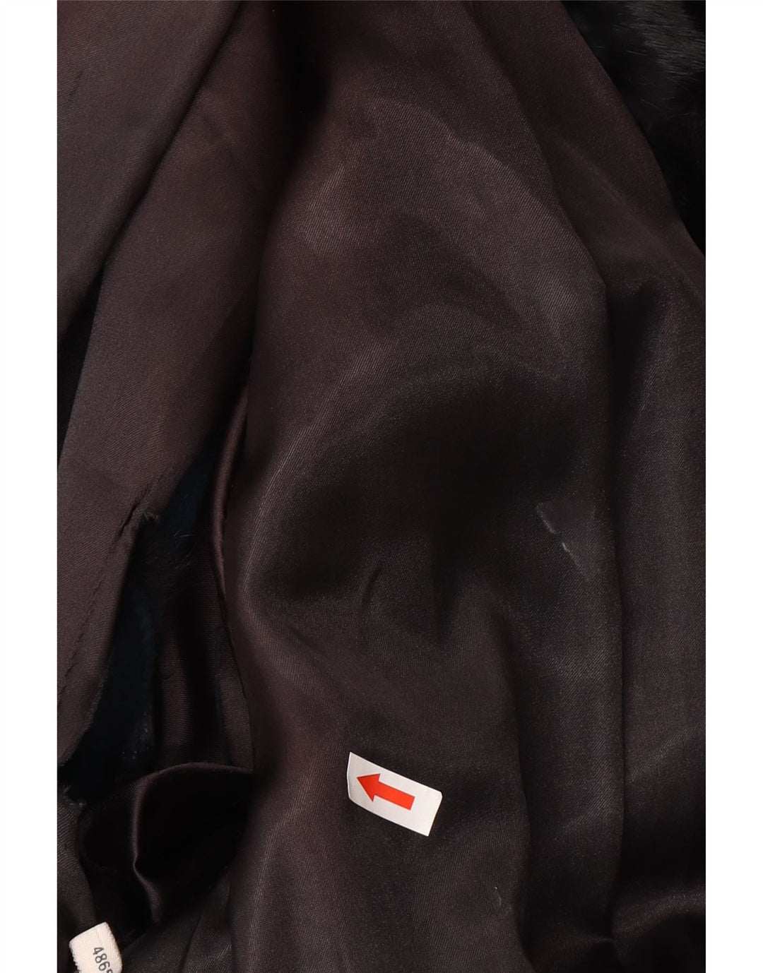 Jachetă vintage de blană pentru femei EU 48 2XL blană adevărată neagră
