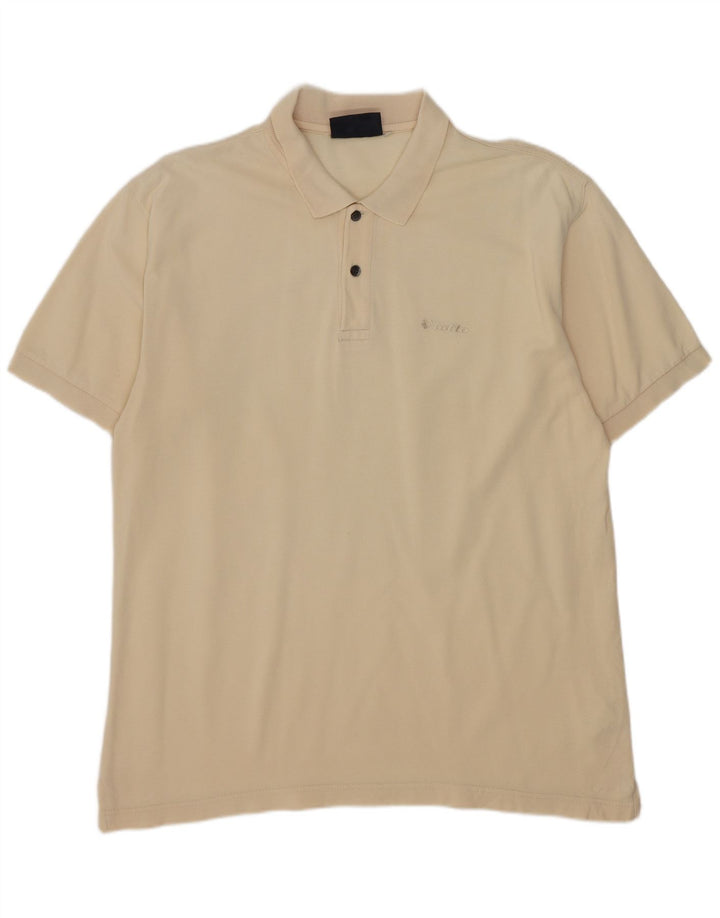 Tricou polo pentru bărbați Lotto Bej mare