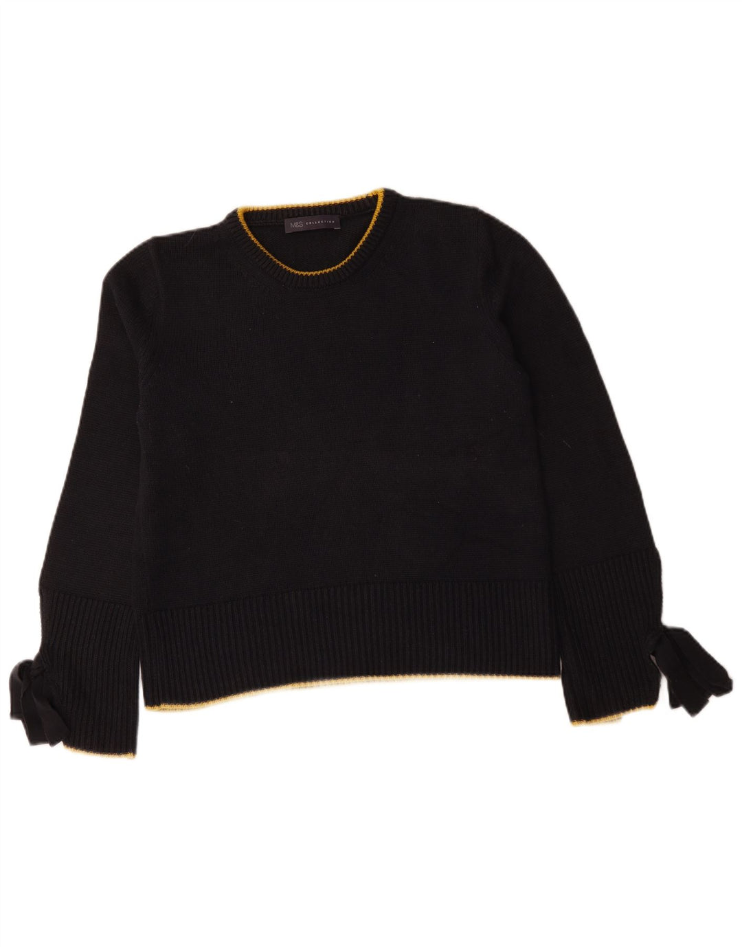 Pulover pentru femei Marks & Spencer cu decolteu triplu UK 14 Medium Bleumarin