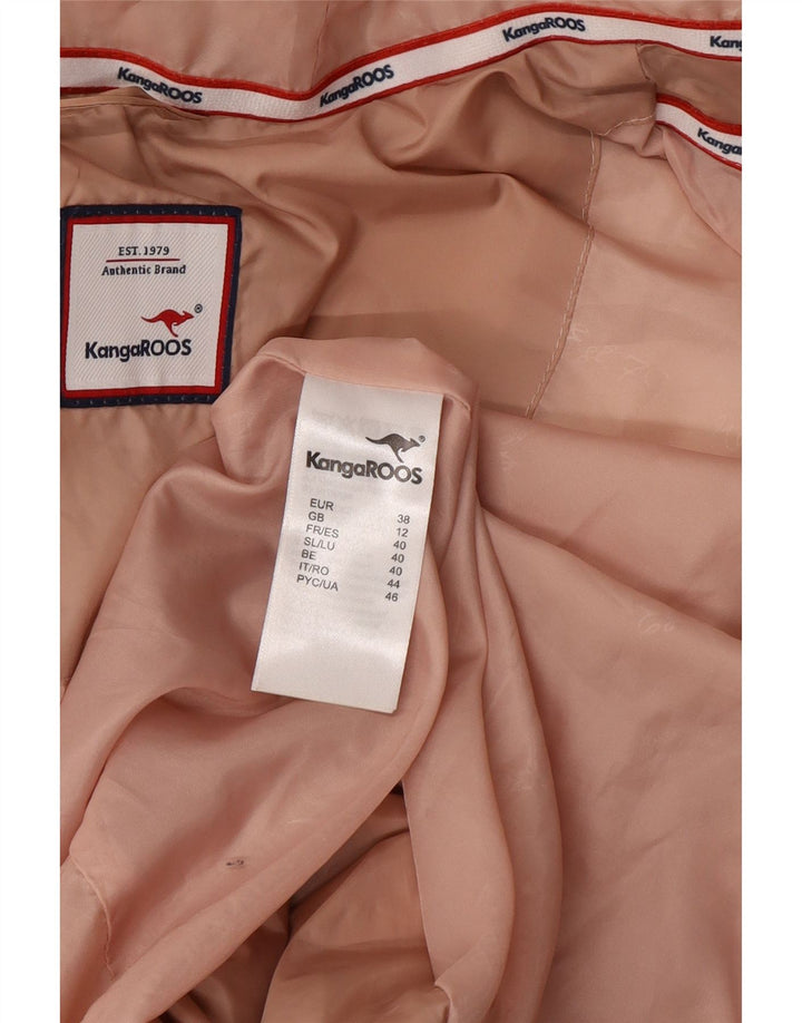 Jachetă căptușită cu glugă pentru femei Kangaroos UK 12 Roz mediu Poliacrilic