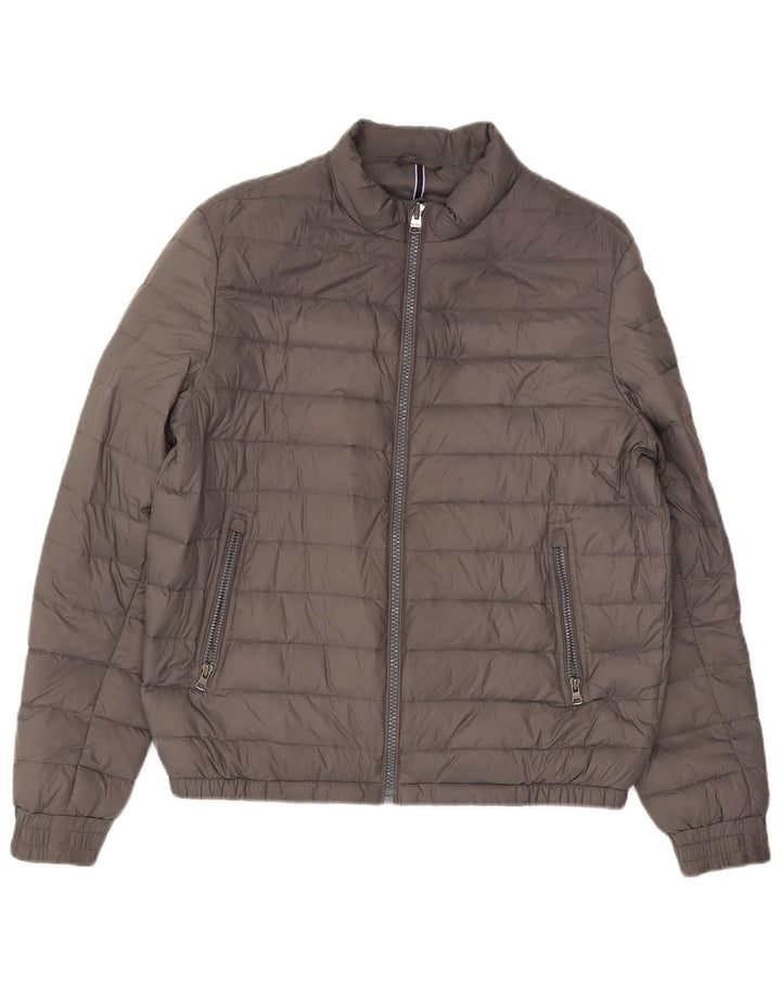 Jachetă căptușită pentru bărbați Tommy Hilfiger UK 40 mare nailon gri