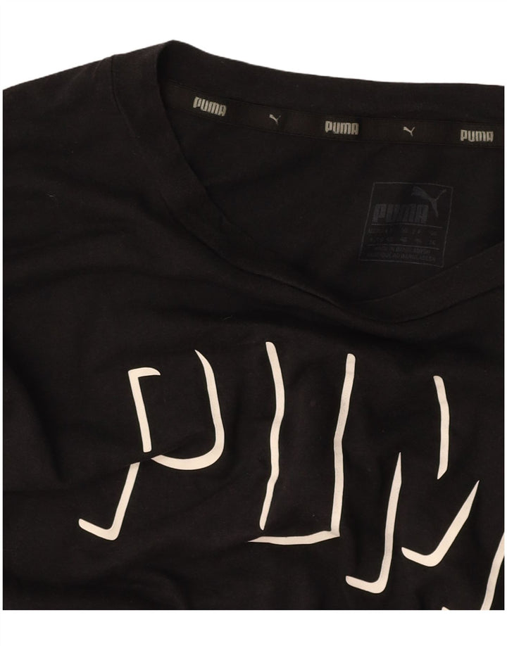 Tricou grafic supradimensionat PUMA pentru femei Top UK 16 Large Black