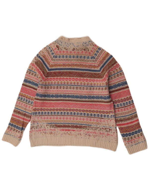 Pulover pentru femei cu gât țestoasă Benetton UK 14 Medium Multicolor