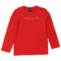 Tommy Hilfiger Băieți Top grafic cu mânecă lungă 5-6 ani bumbac roșu