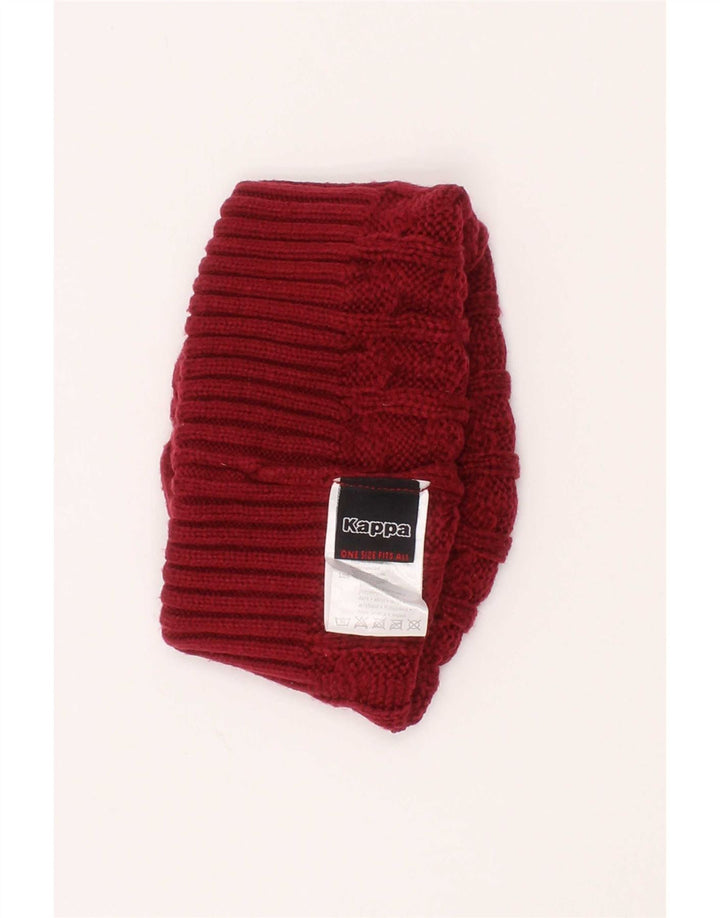 Căciulă pentru bărbați Kappa tricot, mărime, poliacrilic roșu