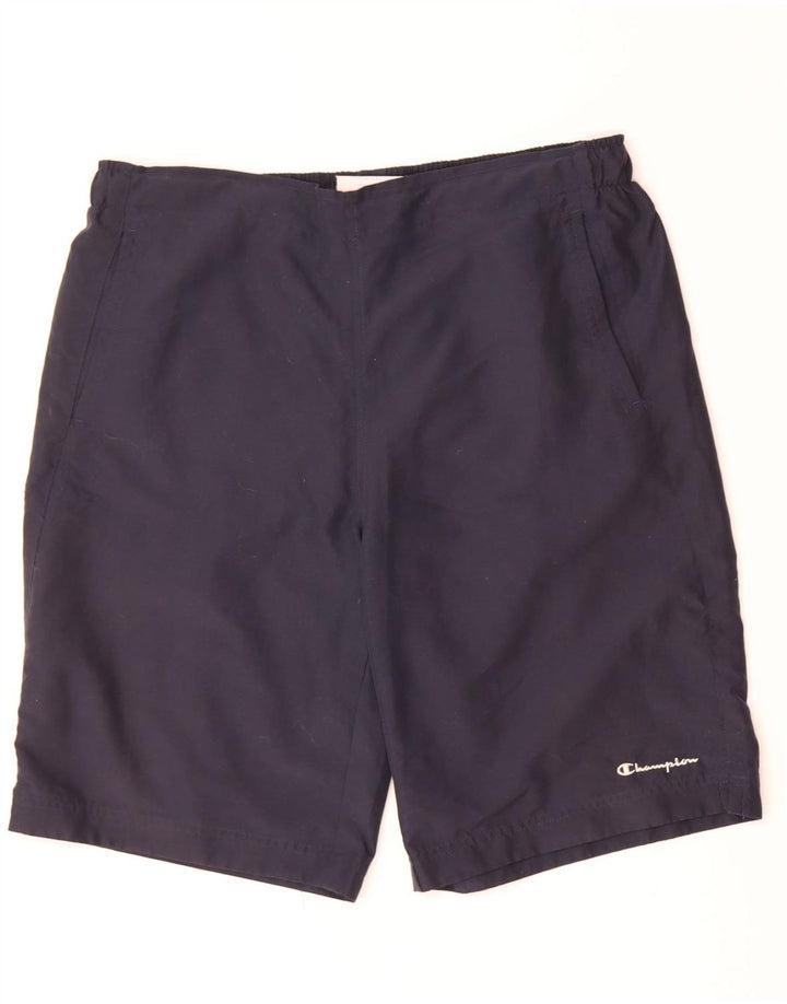 CHAMPION Mens Swimming Shorts XL  Navy Blue Polyester Vintage Champion and Second-Hand Champion from Messina Hembry 