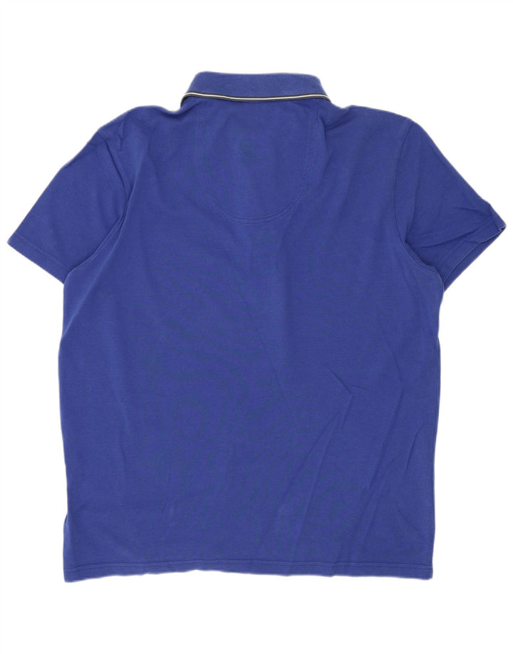 Cămașă polo Hugo Boss pentru bărbați, bumbac albastru mic