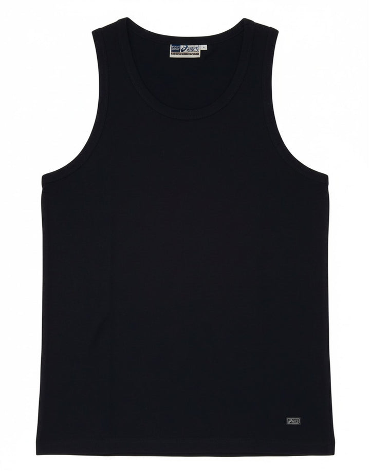 Top Vest Asics pentru femei UK 12 Medium Bleumarin Bumbac