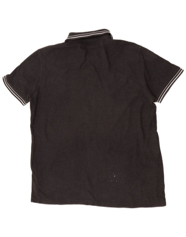 Tricou polo pentru bărbați Lotto 2XL bumbac cu dungi negre