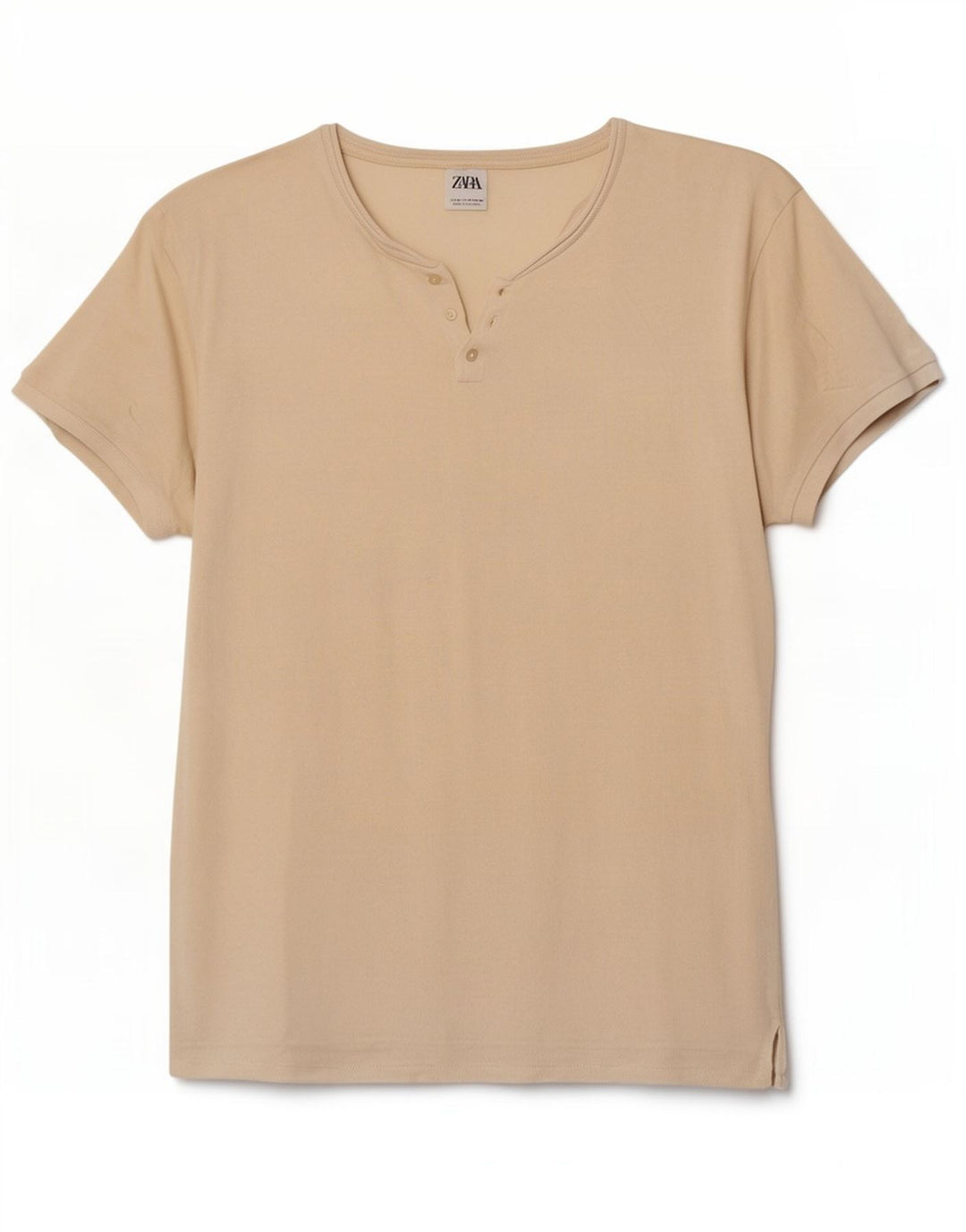 Tricou pentru bărbați Zara Top Mediu Bej