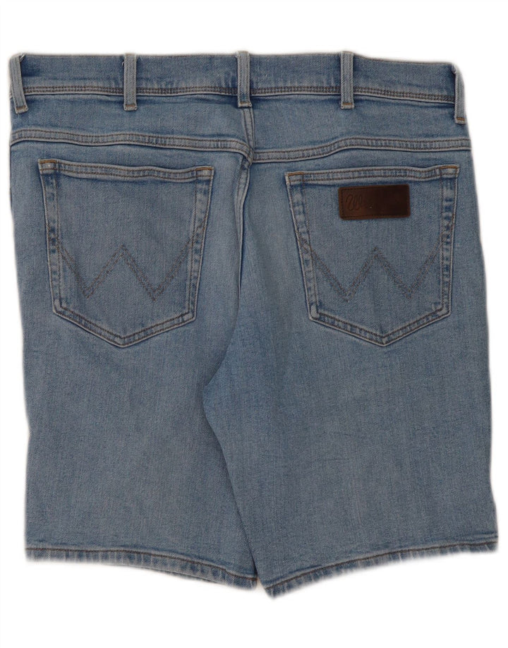 Pantaloni scurți din denim Texas Wrangler pentru femei W34, bumbac albastru mare