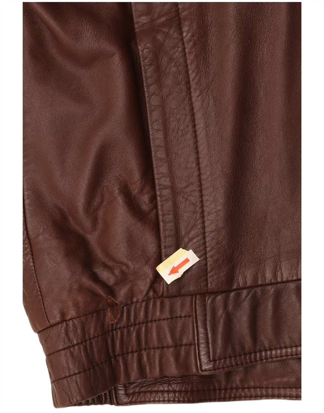 Jachetă de piele NOBLE pentru bărbați, cu tăiere lentă, EU 44 XS, piele maro