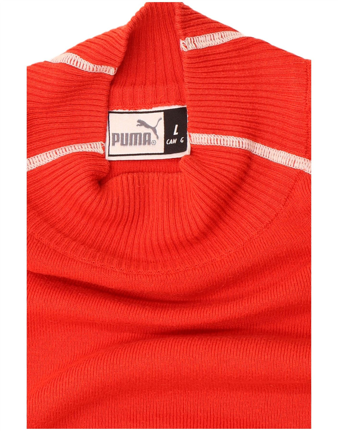Puma Pulover cu gât țestoasă pentru bărbați, mare, roșu, color block