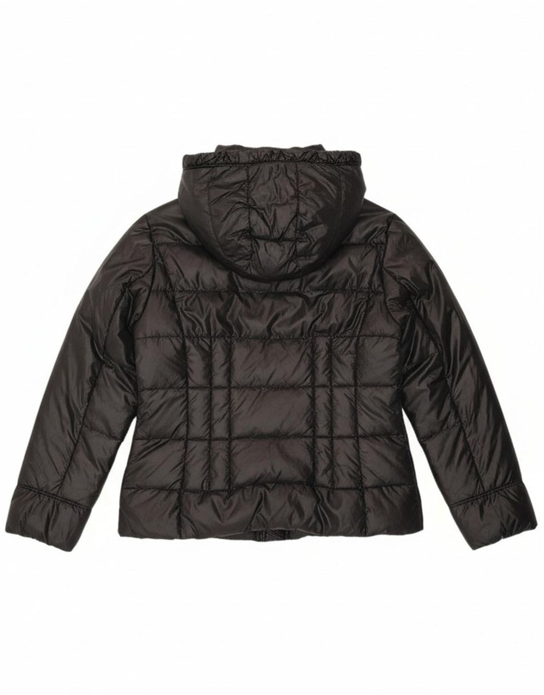 HENRY COTTONS Womens Hooded Padded Jacket IT 52 XL Black Polyamide