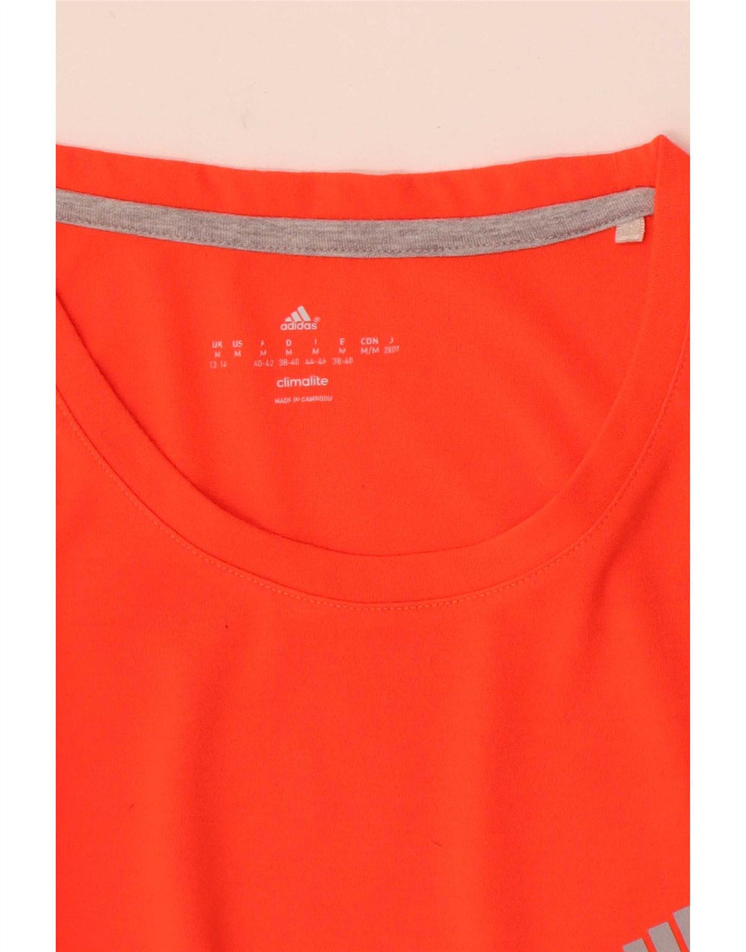 Tricou Adidas Climalite pentru femei, Marea Britanie 12/14, portocaliu mediu