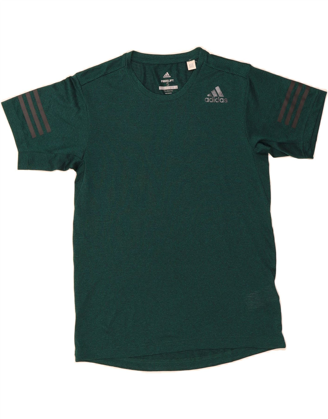 ADIDAS Mens Climacool T-Shirt Top Small Green Polyester Vintage Adidas and Second-Hand Adidas from Messina Hembry 