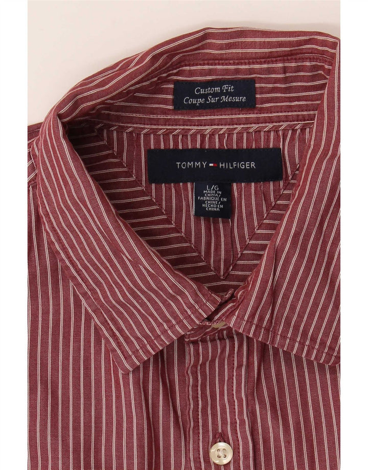 Cămașă personalizată pentru bărbați Tommy Hilfiger, cu dungi roșii mari