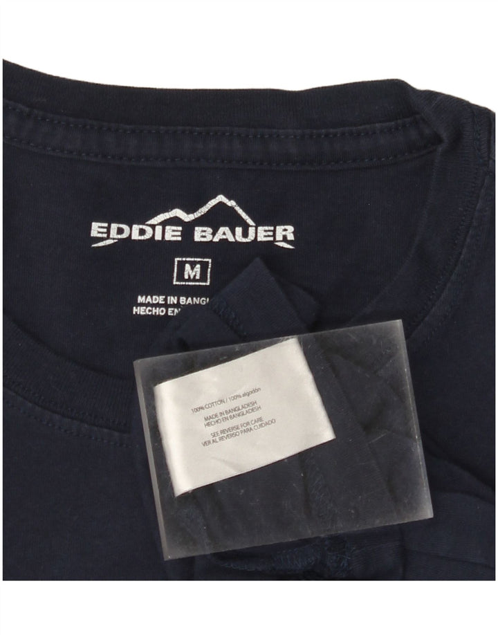 EDDIE BAUER Tricou Bărbați Top Mediu Bleumarin Bumbac