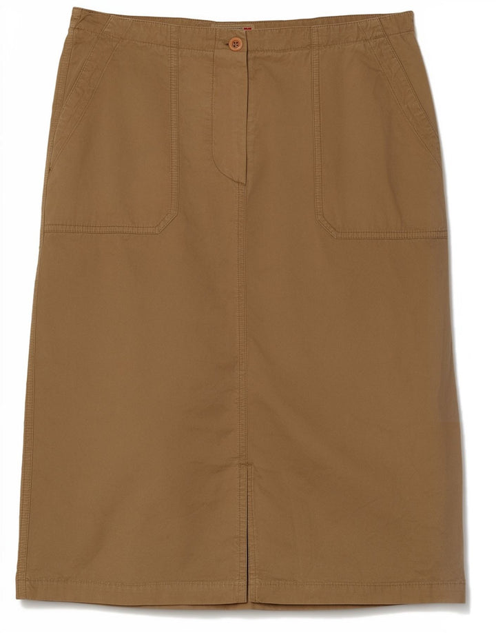 Fusta Midi Napapijri Femei IT 44 Medium W32 Bumbac Maro