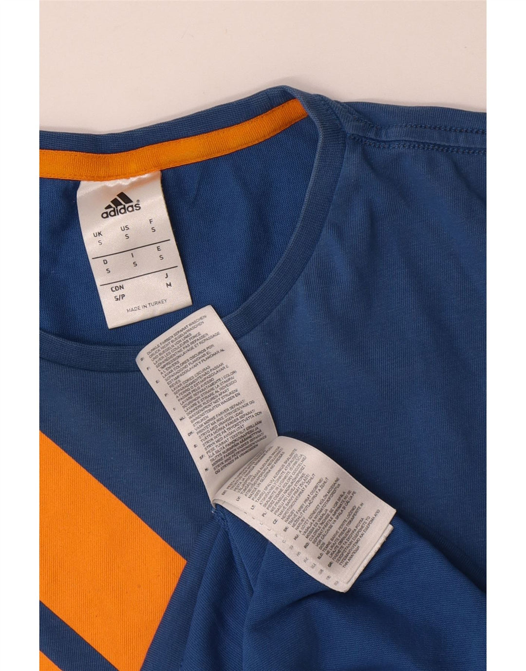 Tricou grafic pentru bărbați Adidas Top mic, albastru, bumbac