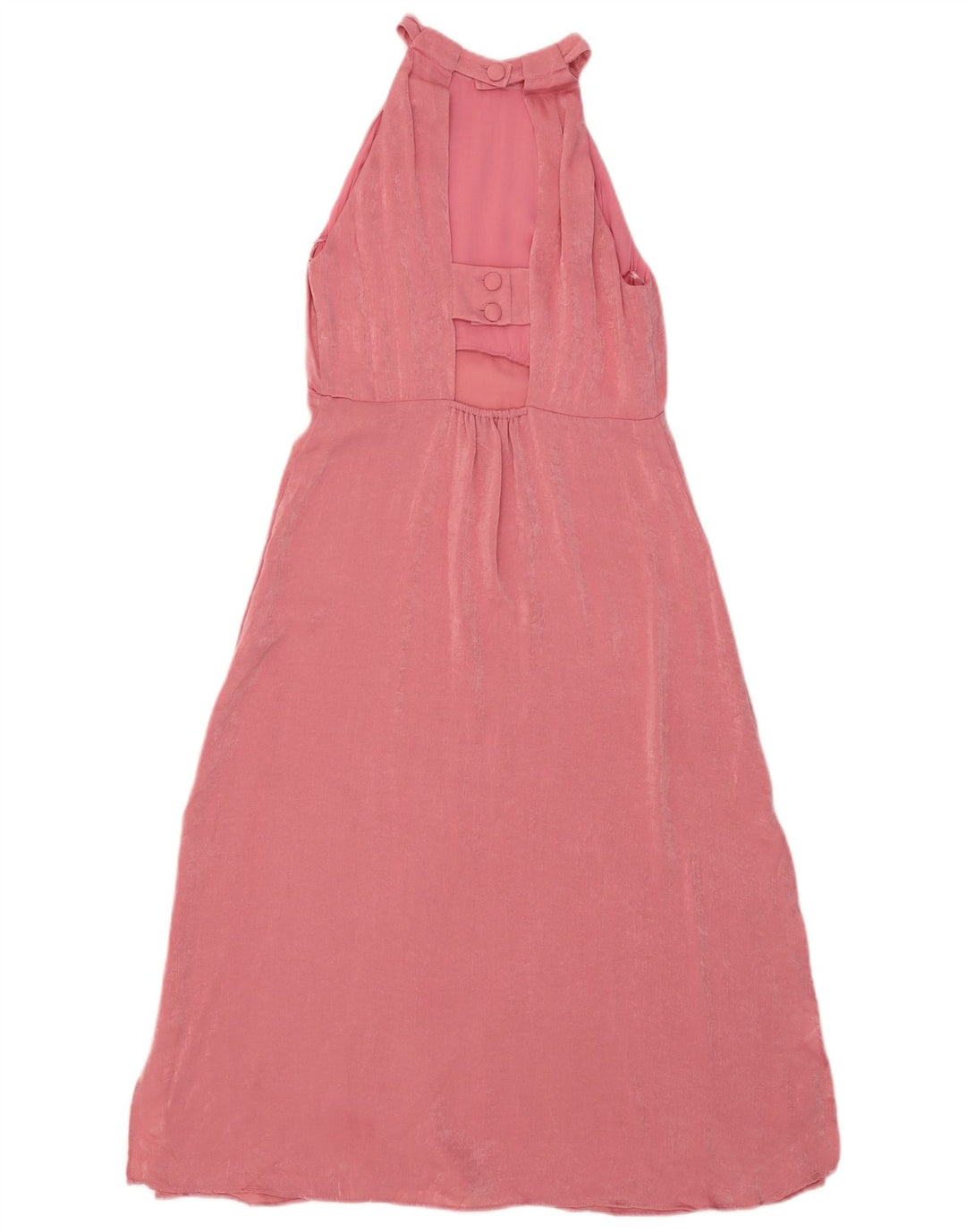 Rochie Maxi pentru femei Zara UK 12 Poliester roz mediu