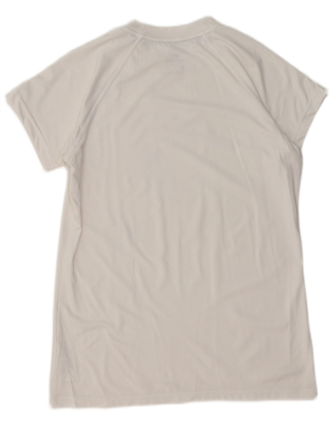 Tricou grafic NIKE Dri Fit pentru femei Top UK 12 Poliester alb mediu