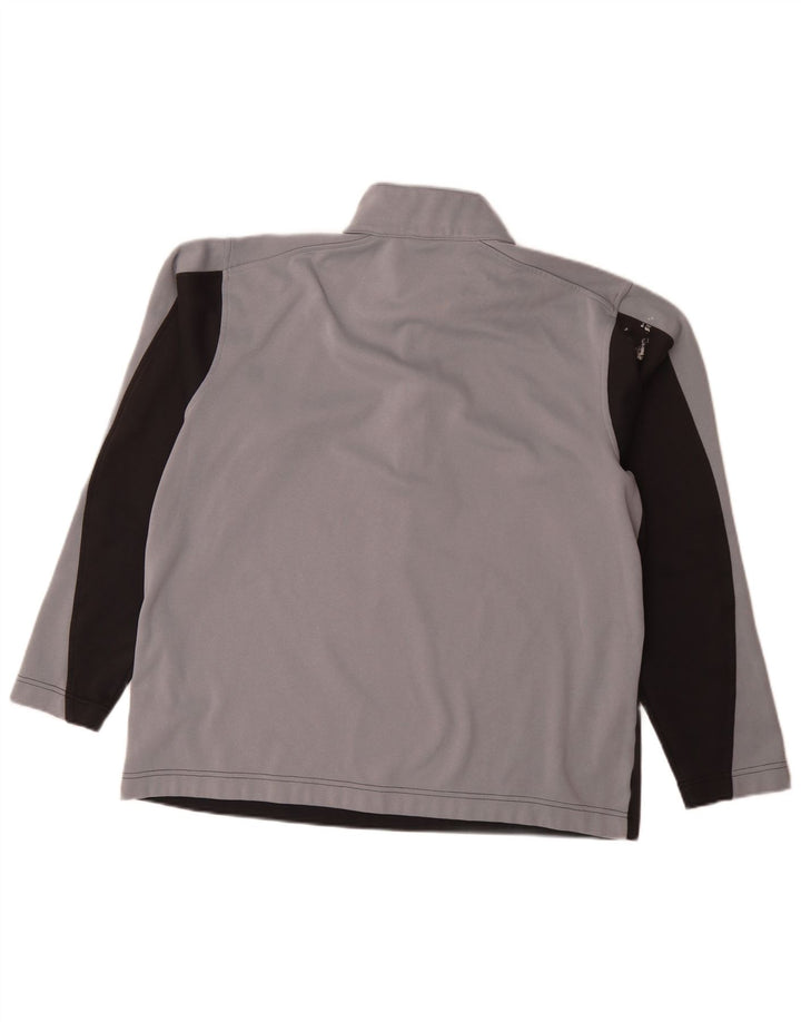 Top de trening Nike Dri Fit Pullover pentru bărbați UK 42/44, mare, gri, bloc de culoare