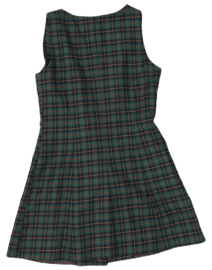 Rochie Swish pentru damă, UK 12 Medium Green Check Wool