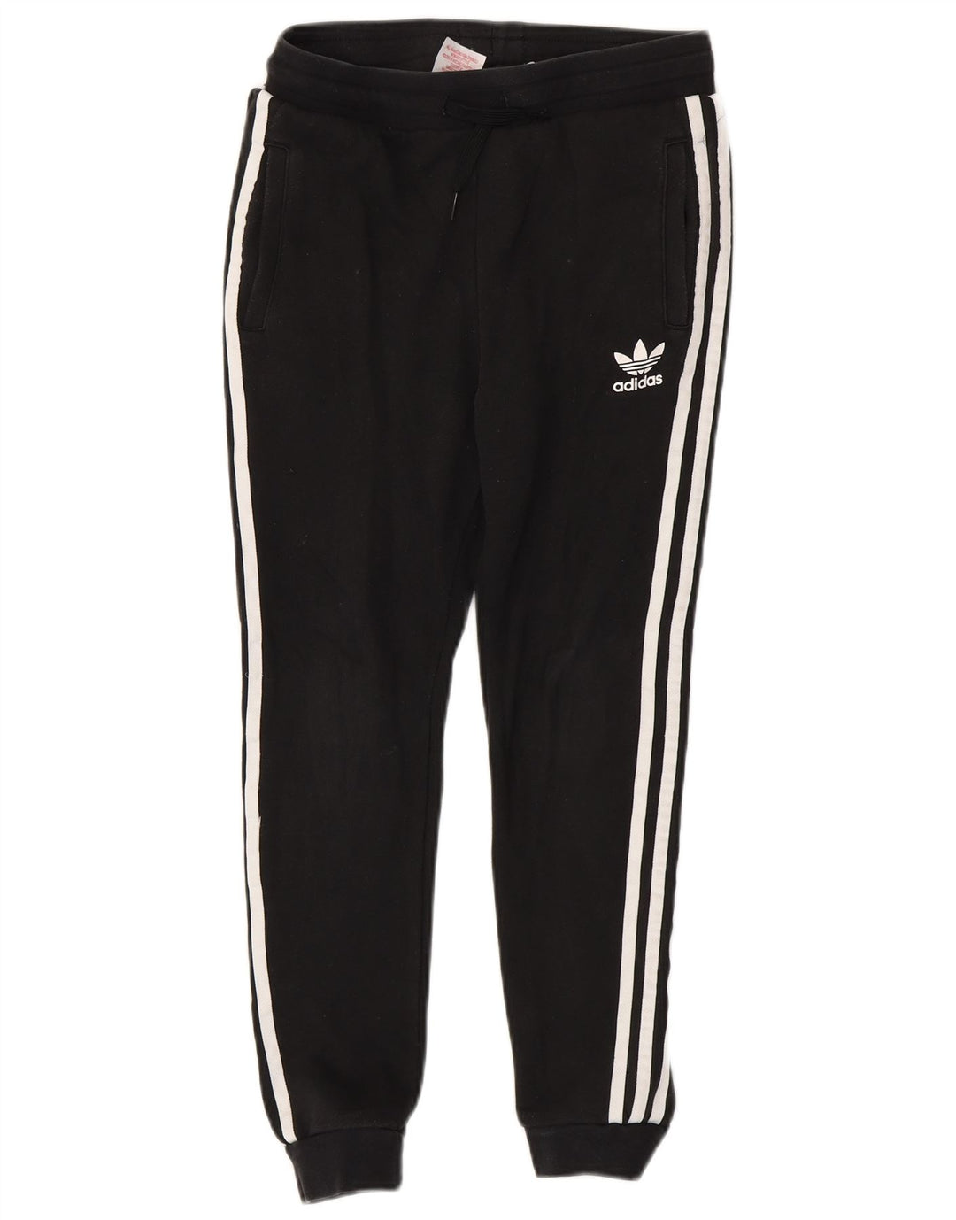 Pantaloni de trening ADIDAS baieti Joggeri 11-12 ani bumbac negru