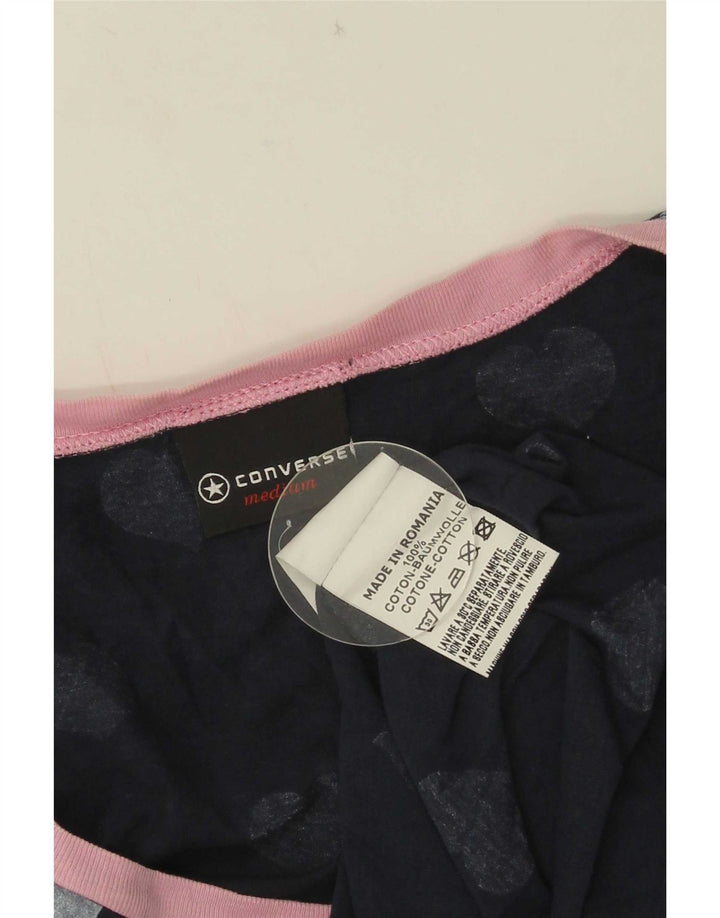 Tricou Converse pentru femei cu model abstract Top UK 12 Medium Bleumarin Inimă