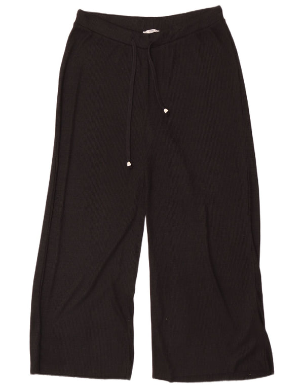 Pantaloni de trening pentru femei cu picioare largi Zara UK 18 XL negru