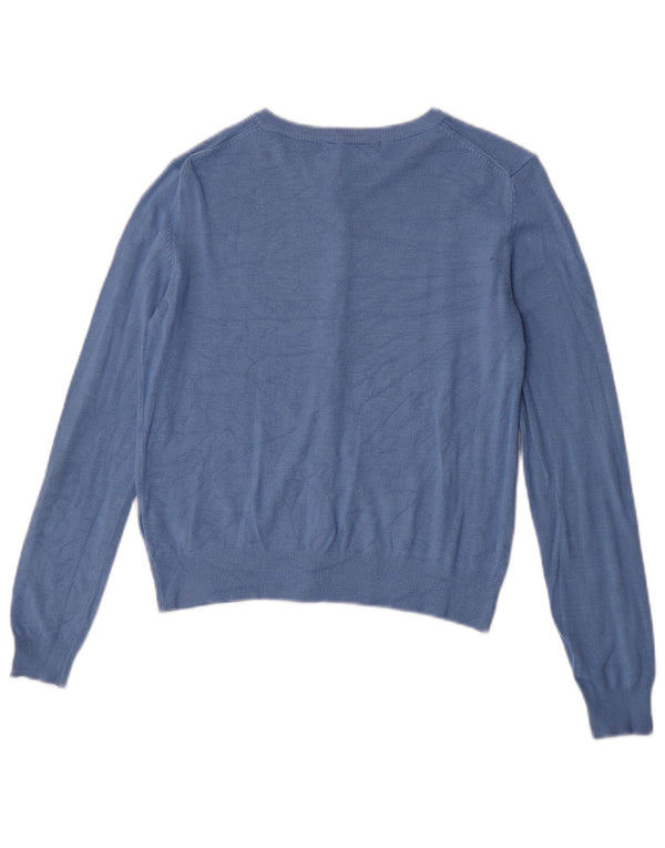 Pulover pentru femei Marks & Spencer Crop Cardigan UK 10 Small Blue Viscose