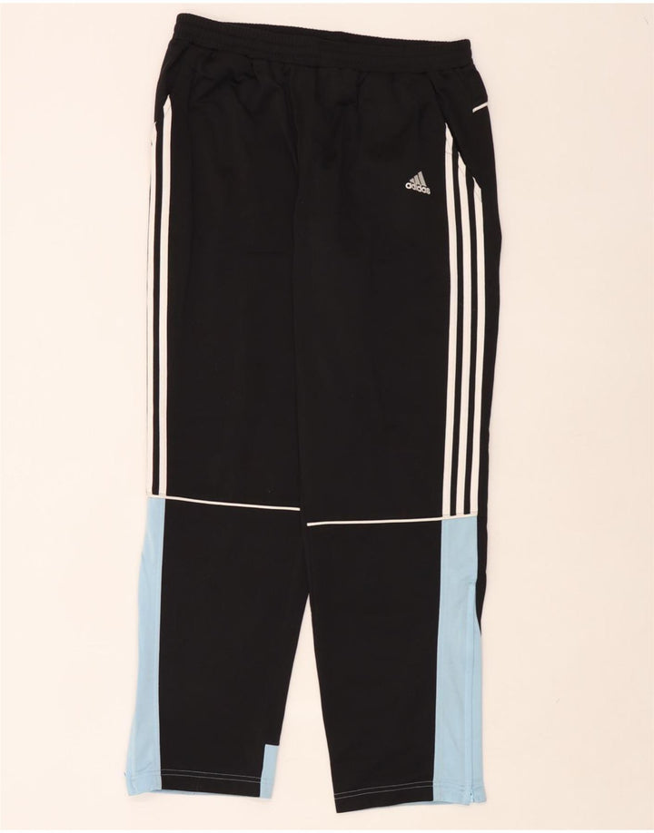 Pantaloni de trening Adidas pentru bărbați UK 40/42 Medium Black Colorblock Poliester
